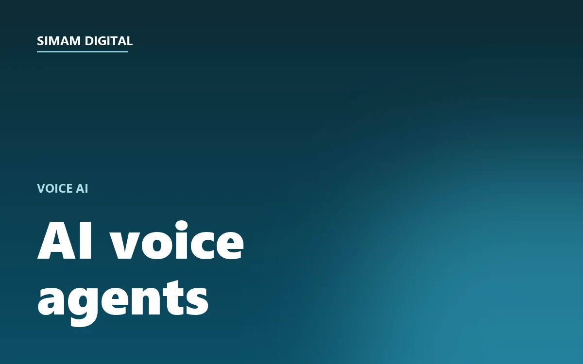 Simam Digital article: AI voice agents
