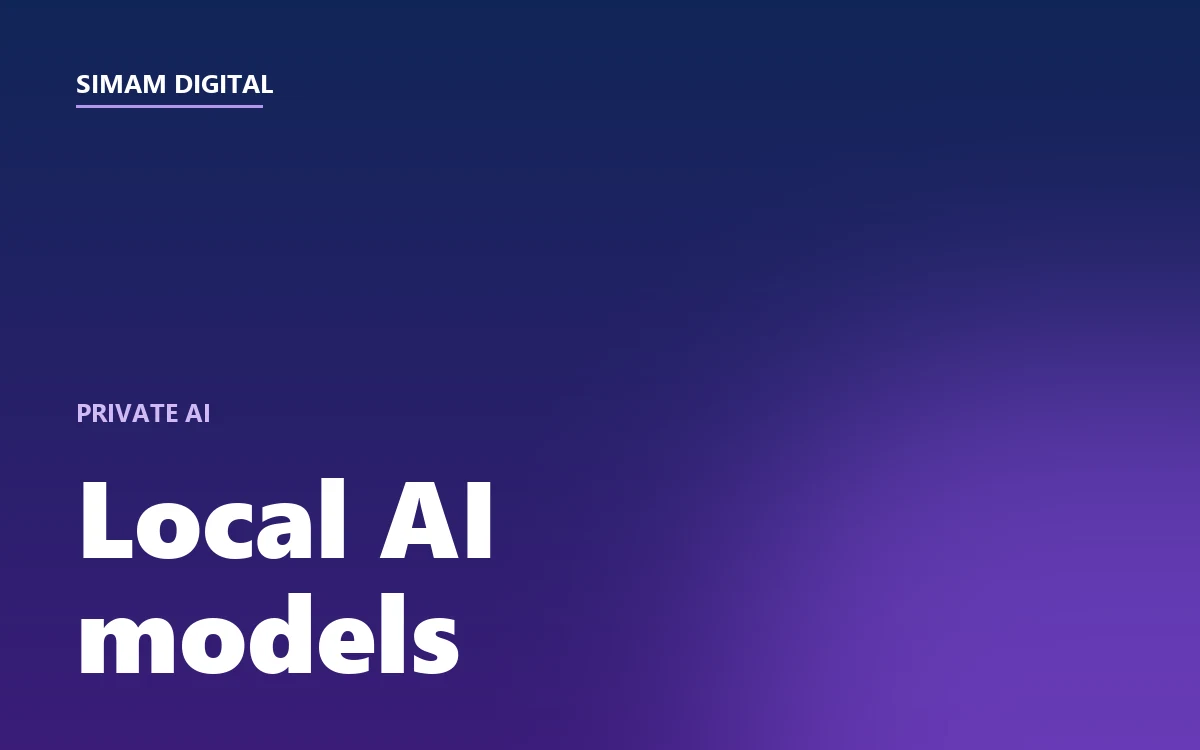Simam Digital article: local AI models