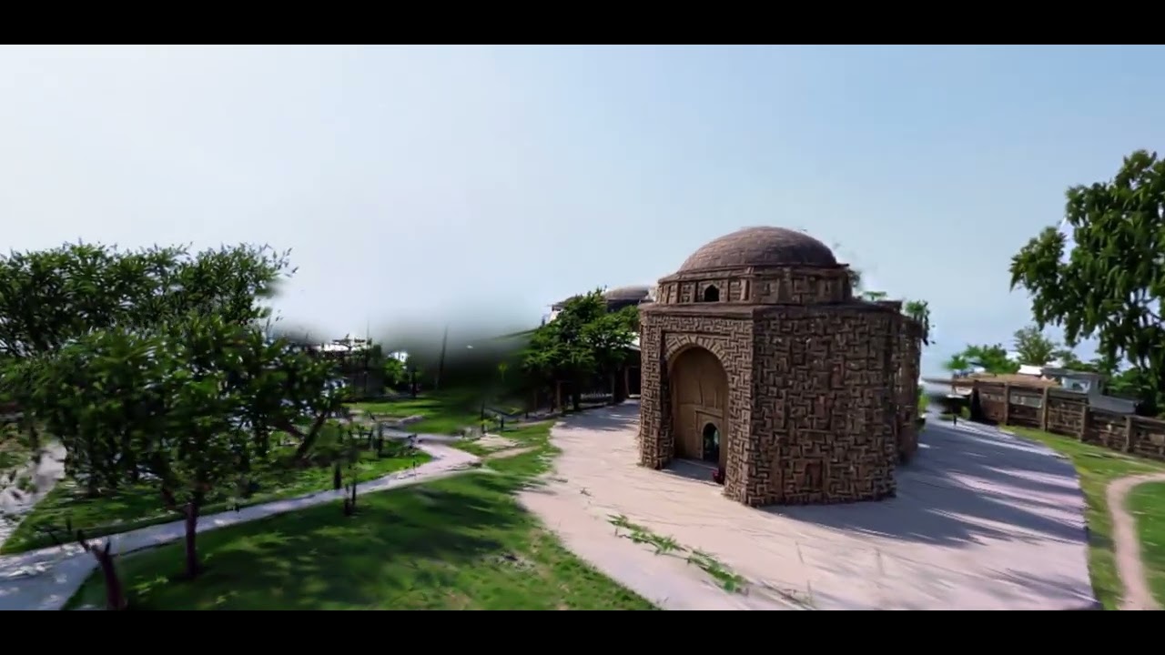 A Gaussian splat reconstruction of a monument captured on site