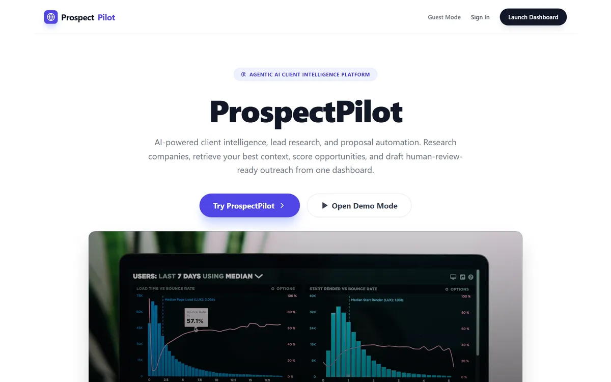 ProspectPilot: agentic AI client intelligence platform