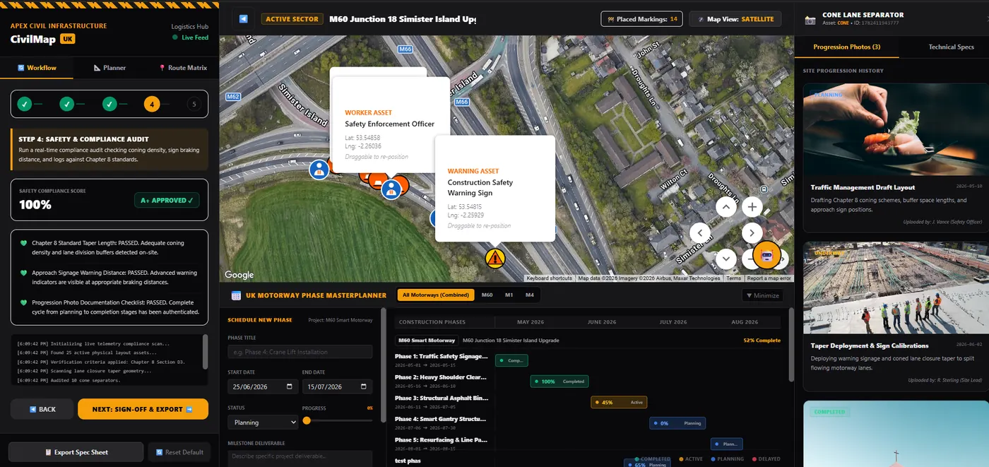 Construction management product homepage