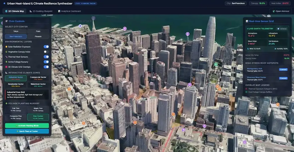 Still from the Urban Climate Monitor film