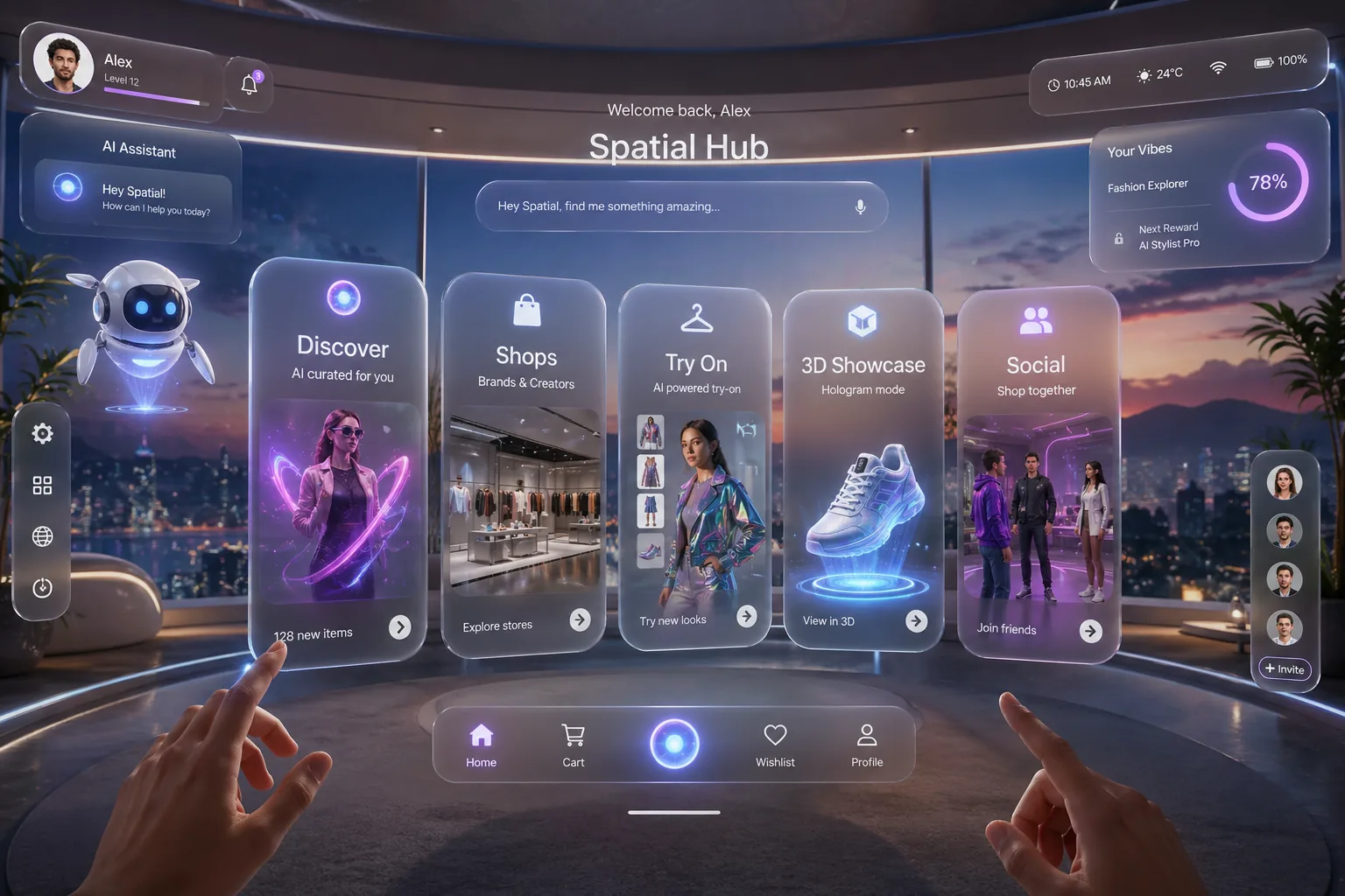 Spatial retail XR app